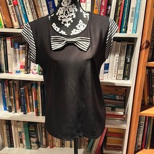 Karl lagerfeld Paris blouse black and white
